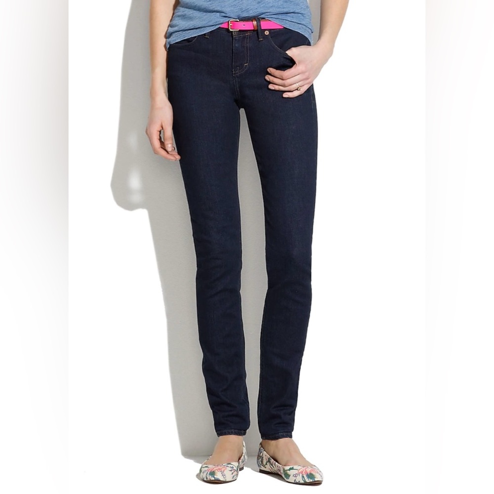 Madewell Dark Wash Skinny Skinny Ankle Cropped Jeans